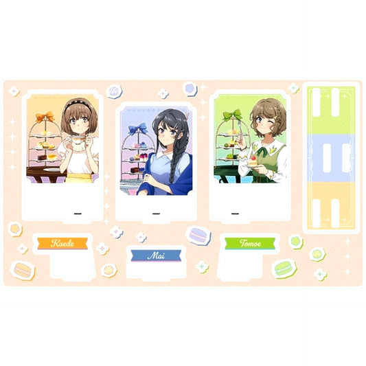 01. Group Design Tea Party Ver. Illustration Premium Acrylic Diorama Plate Rascal Does Not Dream of a Knapsack Kid [USED]