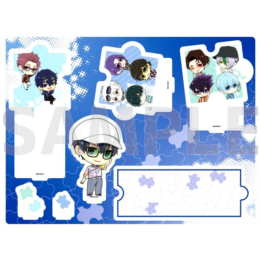 Group Design 08. Sunglasses Ver. Mini Character Illustration Acrylic Diorama Blue Lock [USED]