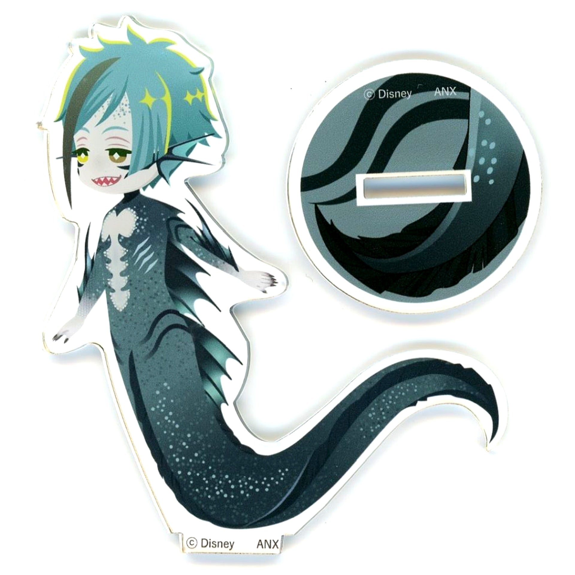 Floyd Leech Mermaid Fin Ver. Mini Acrylic Stand Disney Twisted-Wonderland 5th Anniversary POP-UP SHOP Dazzling [USED]