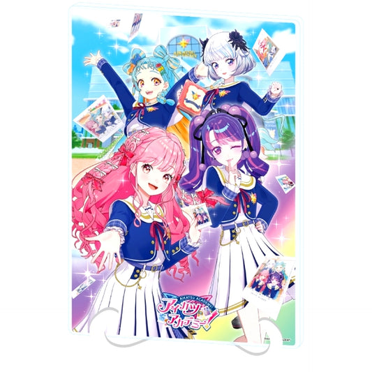 Key Visual 02 Aikatsu Academy! Official Illustration A5 Size Acrylic Art Board [USED]