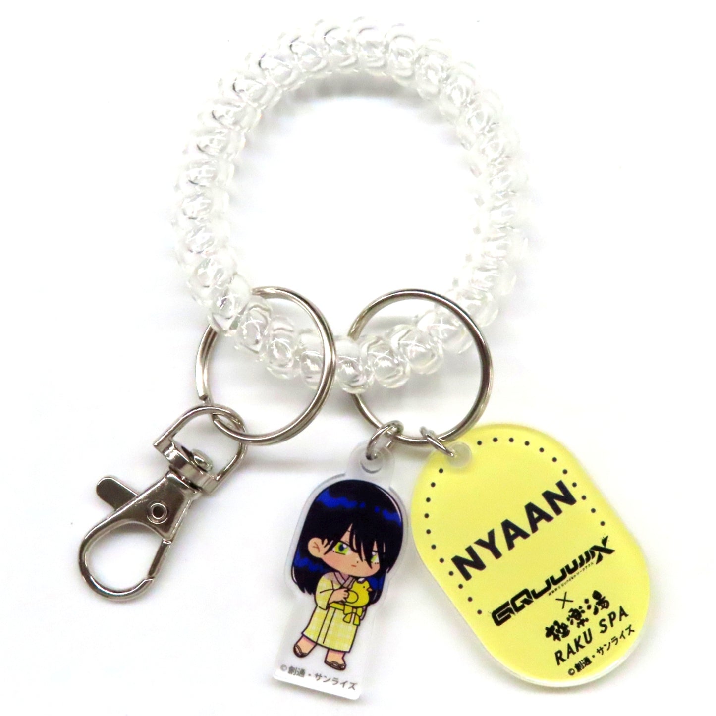 Nyaan Mini Chara Mobile Suit Gundam GQuuuuuuX Gokurakuyu RAKU SPA Locker Key Style Keychain [USED]