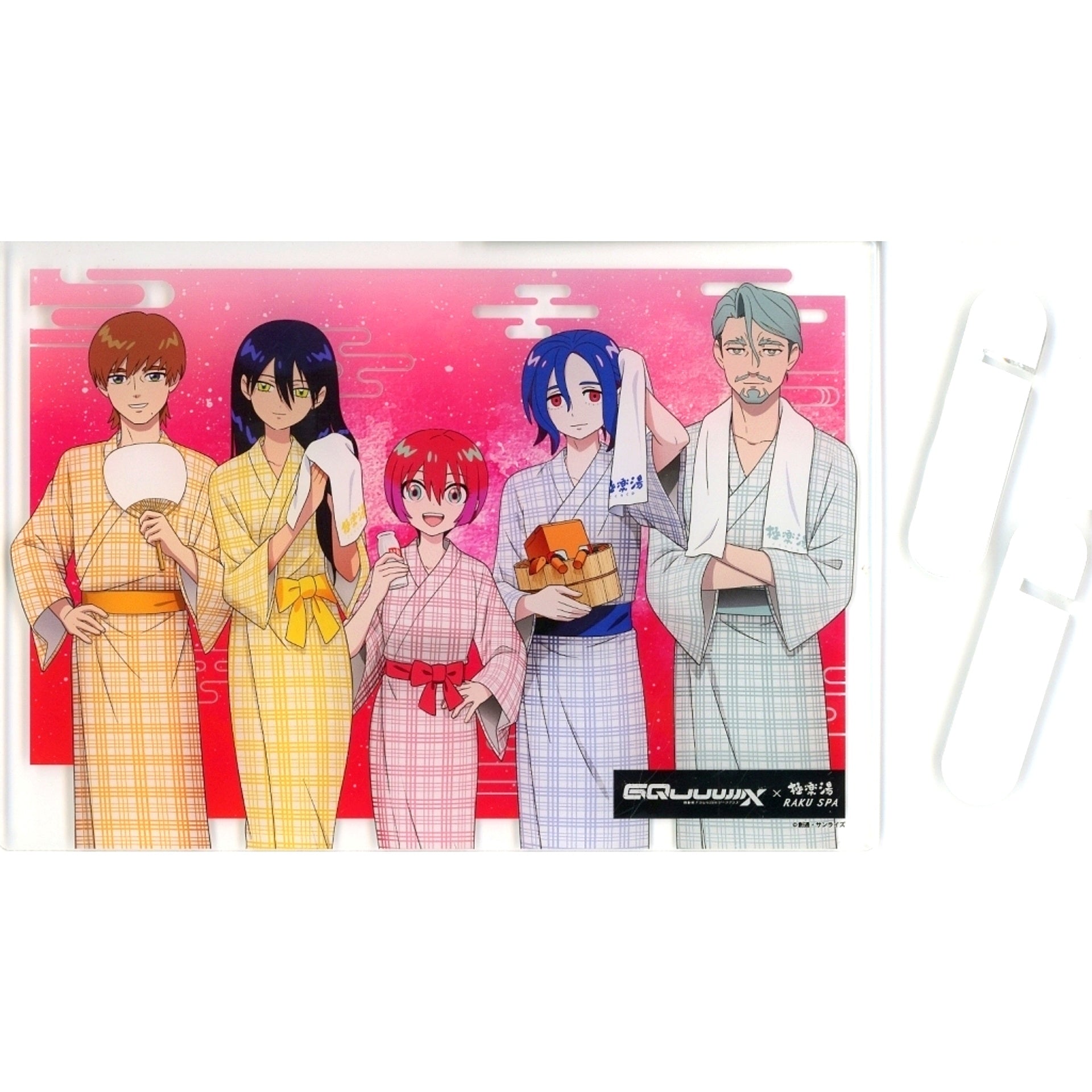 Group Mobile Suit Gundam Silver Phantom x Gokuraku-yu RAKU SPA Is a Bath Free? Acrylic Panel [USED]
