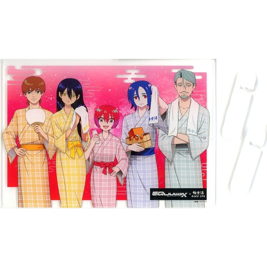 Group Mobile Suit Gundam Silver Phantom x Gokuraku-yu RAKU SPA Is a Bath Free? Acrylic Panel [USED]