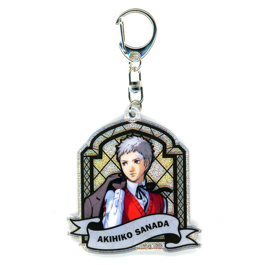 Akihiko Sanada Persona 3 Reload Trading Stained Glass Style Keychain Sunshine City Prince Hotel IKEPRI CANVAS [USED]