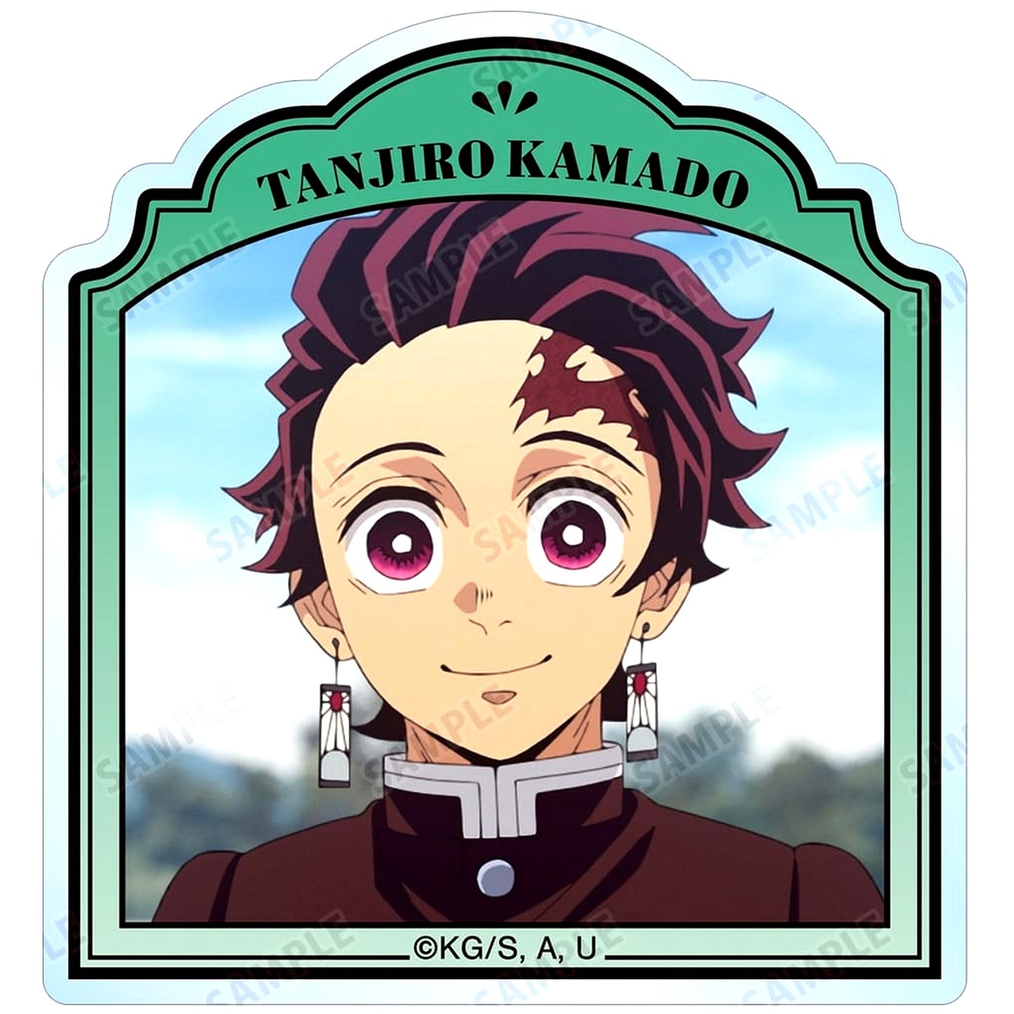 Tanjiro Kamado Demon Slayer: Kimetsu no Yaiba Trading Scene Photo Acrylic Mascot [USED]