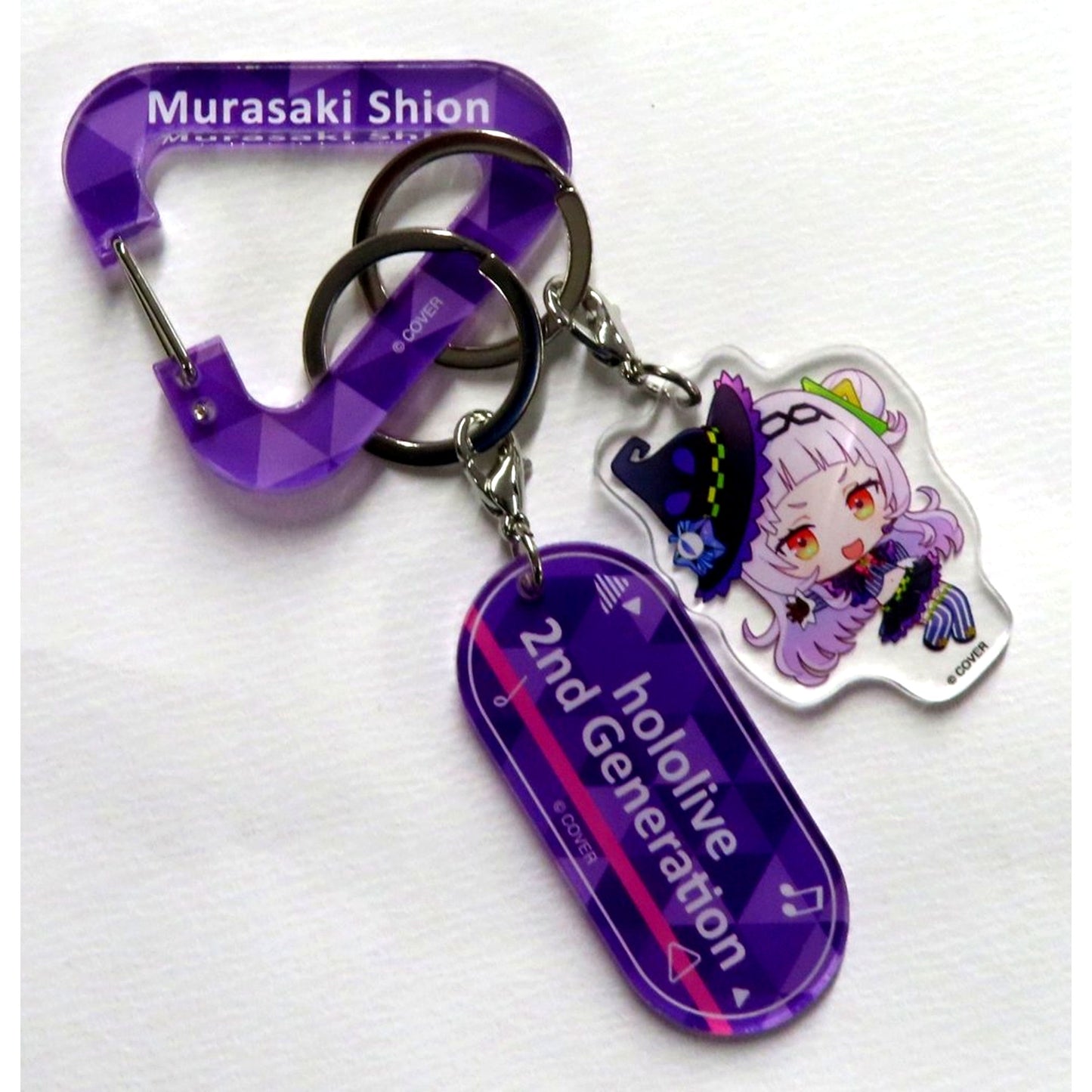 Murasaki Shion hololive Carabiner Charm holo mini Vocal Series hololive 2nd Gen [USED]