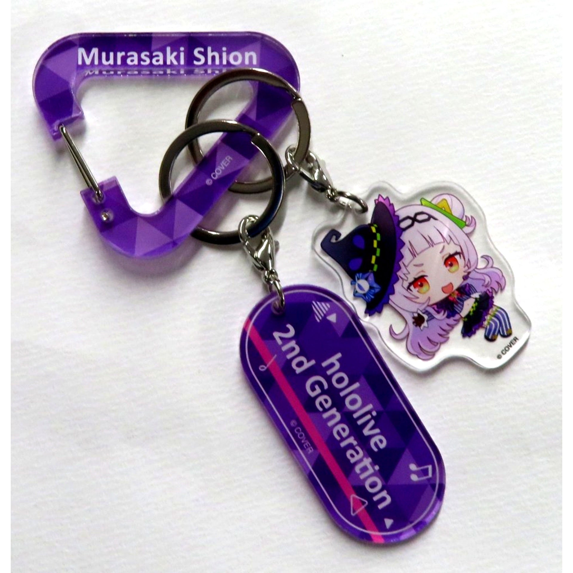 Murasaki Shion hololive Carabiner Charm holo mini Vocal Series hololive 2nd Gen [USED]