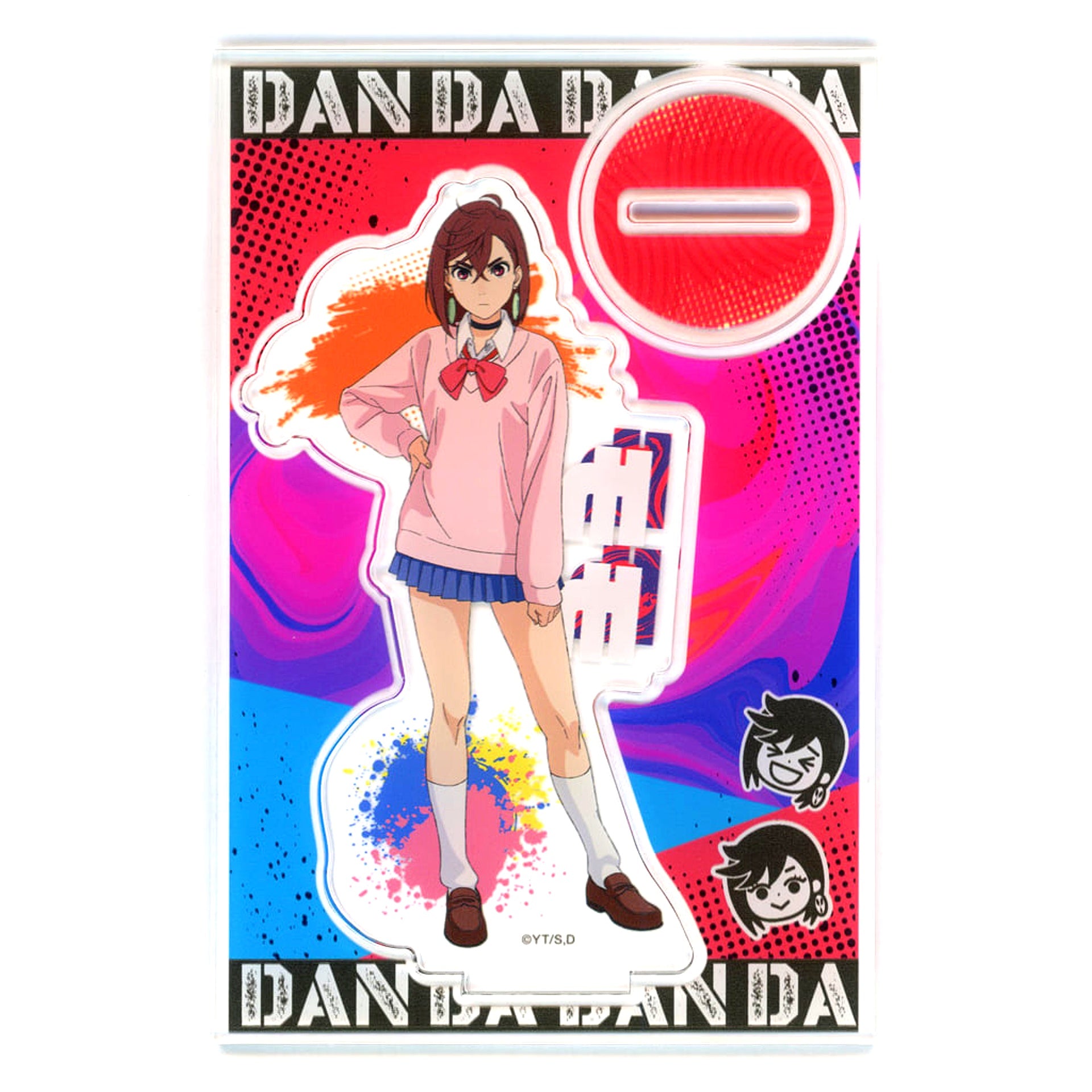 Dandadan Momo Ayase School Uniform BIG Acrylic Stand 100 Yen Shop Collaboration [USED]