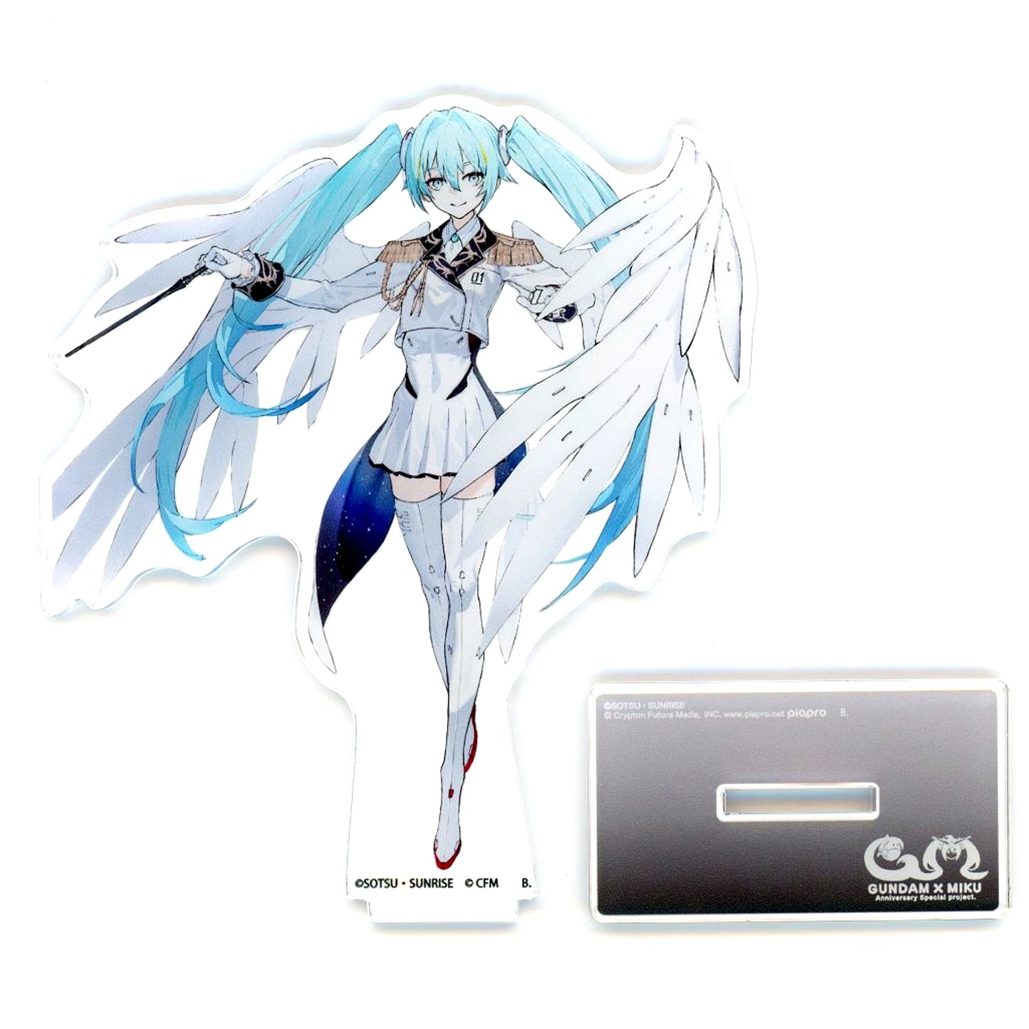 Hatsune Miku x Wing Gundam Zero EW Gundam 45th Anniv x Hatsune Miku Acrylic Stand Standard Size [USED]