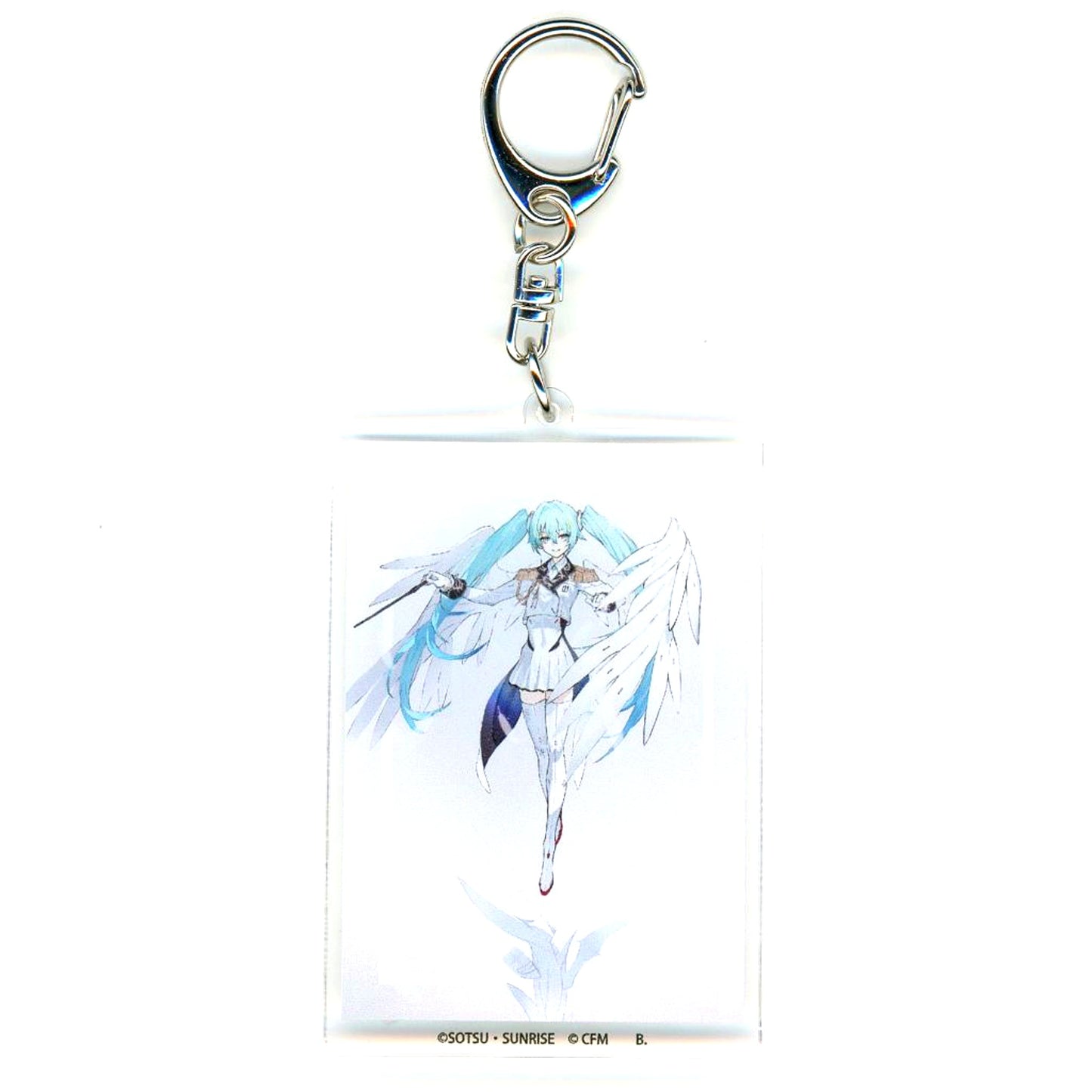 Hatsune Miku x Wing Gundam Zero EW Gundam 45th Anniv x Hatsune Miku Acrylic Charm [USED]