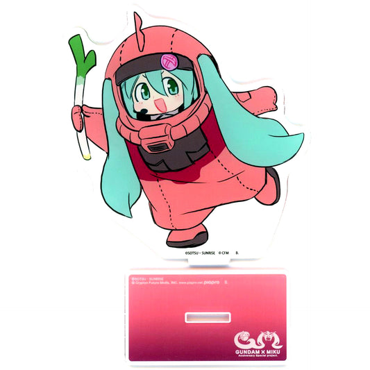Char's Zaku Gurumi Hatsune Miku Ver. Gundam 45th Anniversary x Hatsune Miku Big Acrylic Stand [USED]