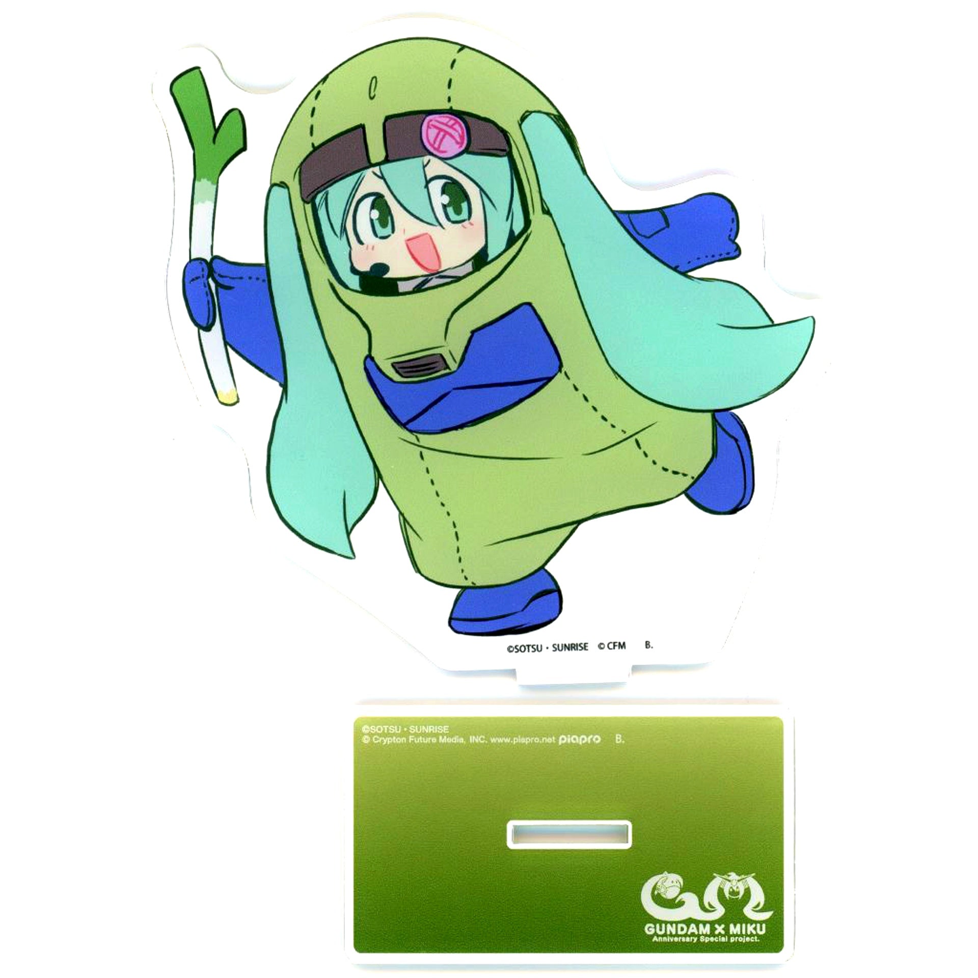 Zaku Gurumi Hatsune Miku Ver. Gundam 45th Anniversary x Hatsune Miku Big Acrylic Stand [USED]