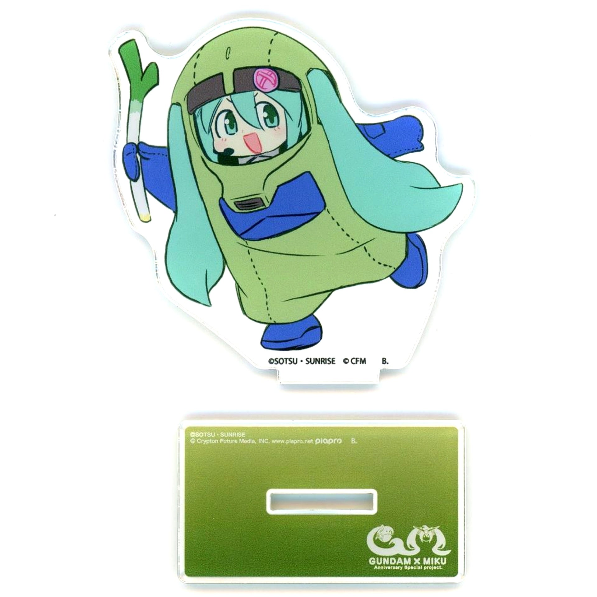 Zaku-gurumi Hatsune Miku Ver. Gundam 45th Anniv x Hatsune Miku Acrylic Stand Standard Size [USED]