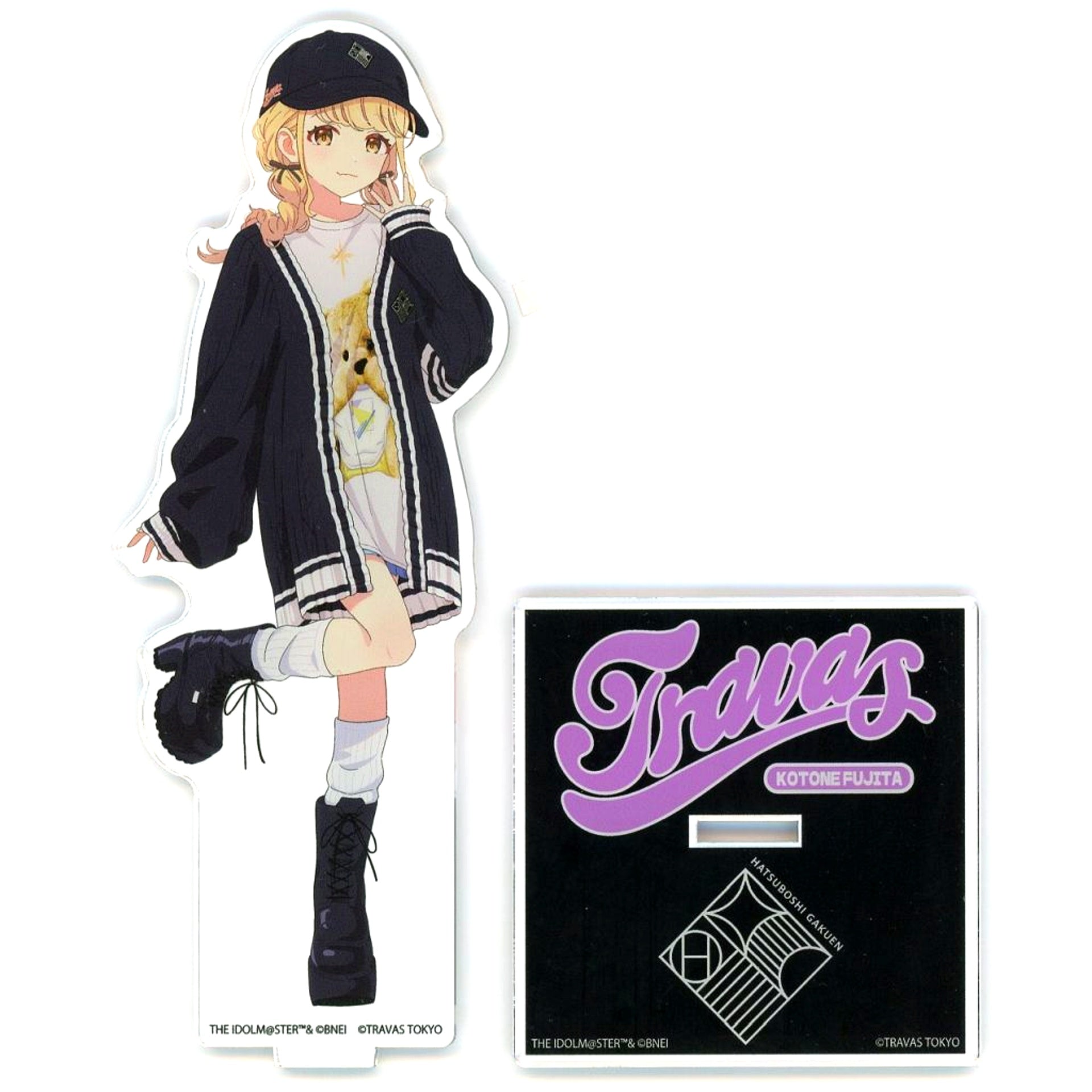 Kotone Fujita Knit Cardigan Outfit Gakuen Idolmaster Acrylic Stand TRAVAS TOKYO [USED]