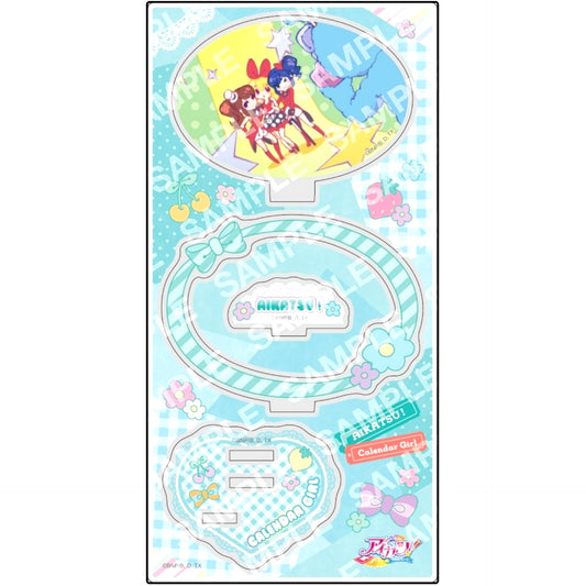 E. Group A Calendar Girl Aikatsu! Acrylic Stand [USED]