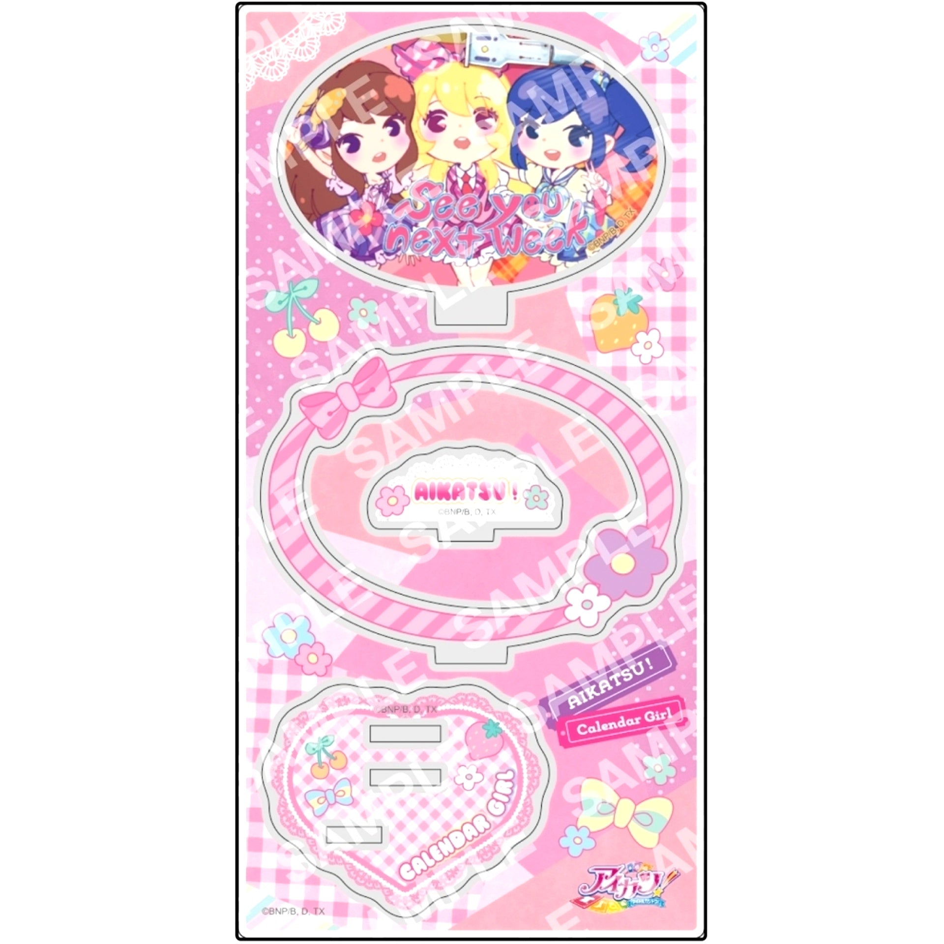 G. All Characters C Calendar Girl Acrylic Stand Aikatsu! [USED]
