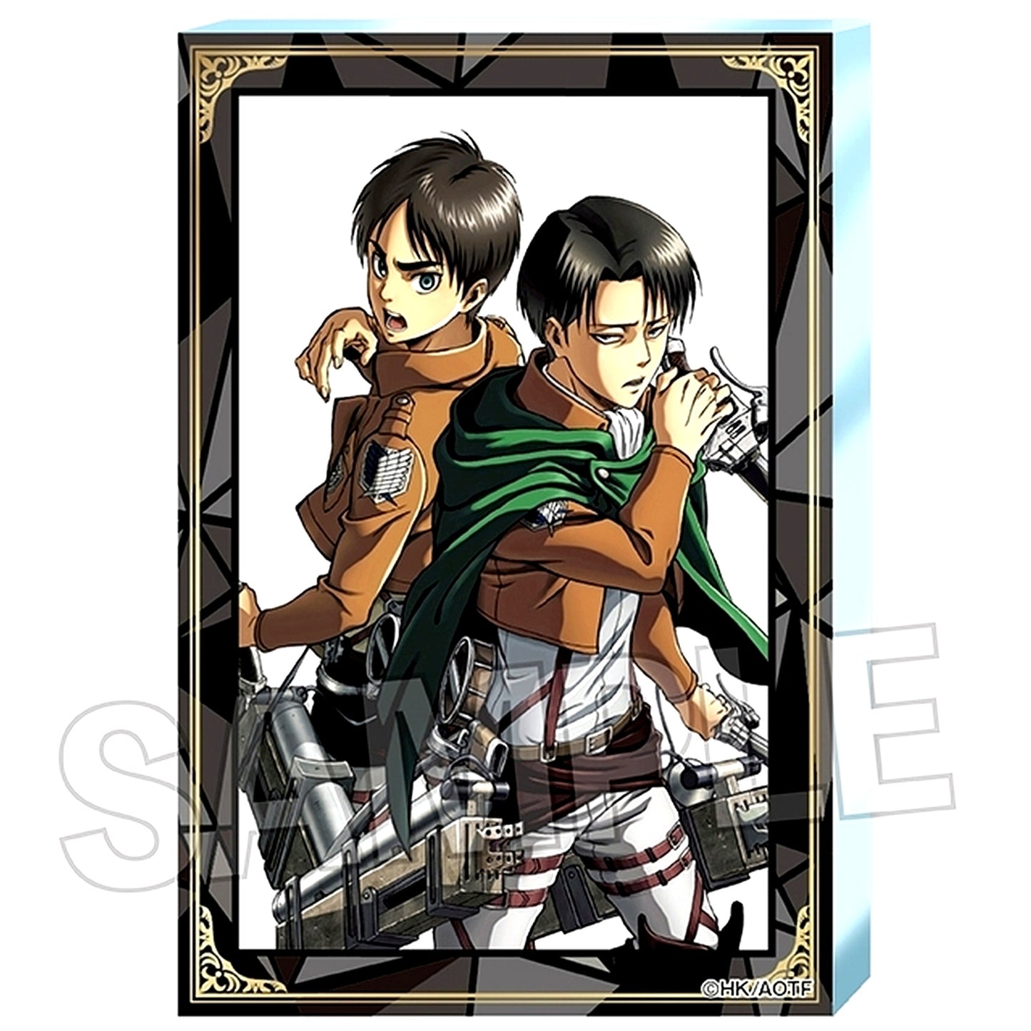 Eren & Levi D. Attack on Titan Stacking Block [USED]