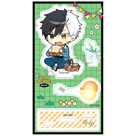 Haruka Sakura Picnic Acrylic Stand Wind Breaker [USED]