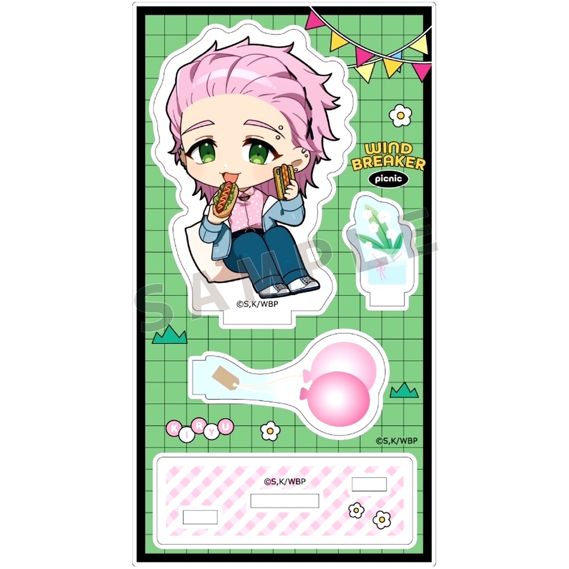 Mitsuki Kiryu Picnic Acrylic Stand Wind Breaker [USED]