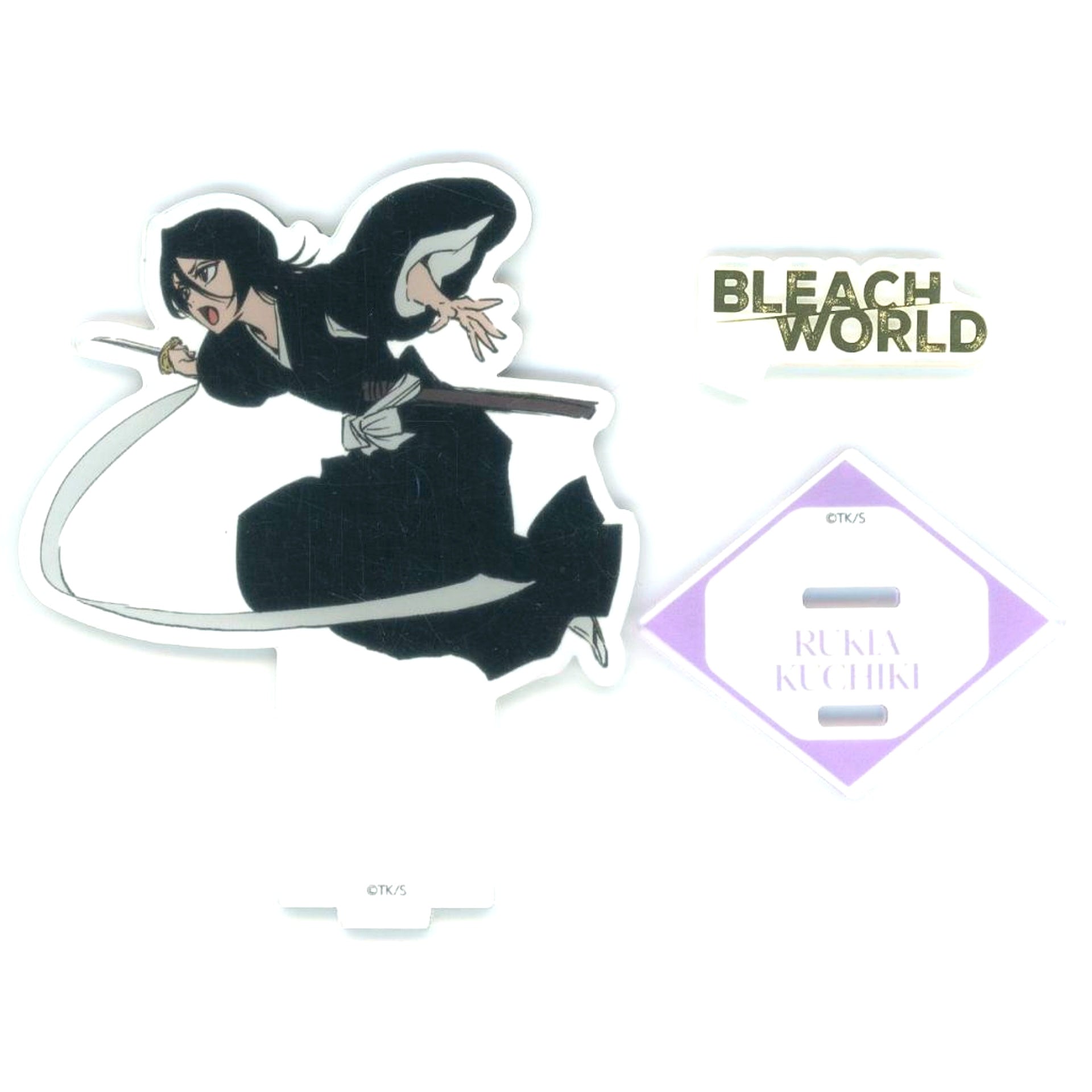 Rukia Kuchiki Foil Stamped Acrylic Stand THE LOCUS OF BRAVE II Ver. BLEACH WORLD [USED]