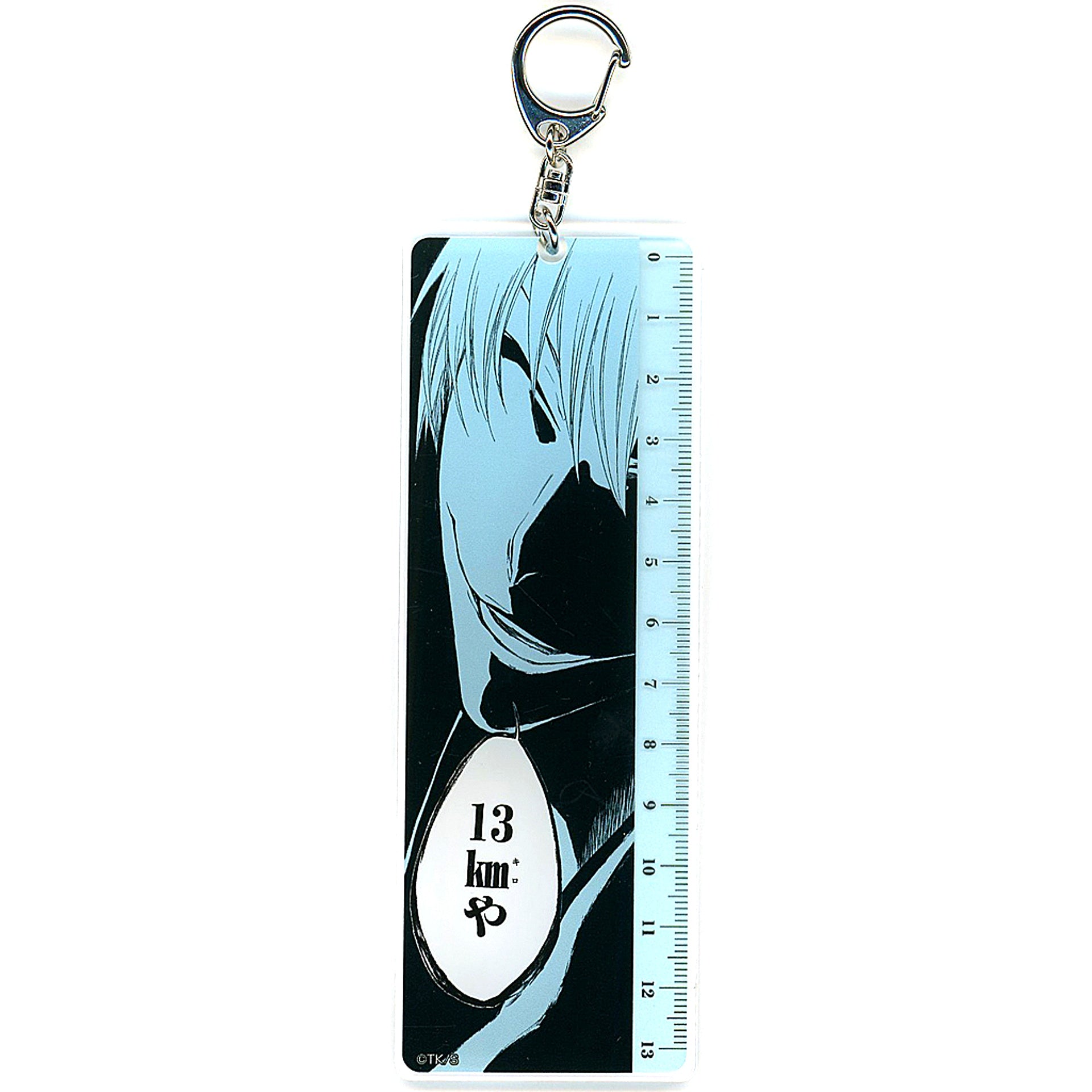 Gin Ichimaru BLEACH WORLD Ruler Style Acrylic Keychain [USED]