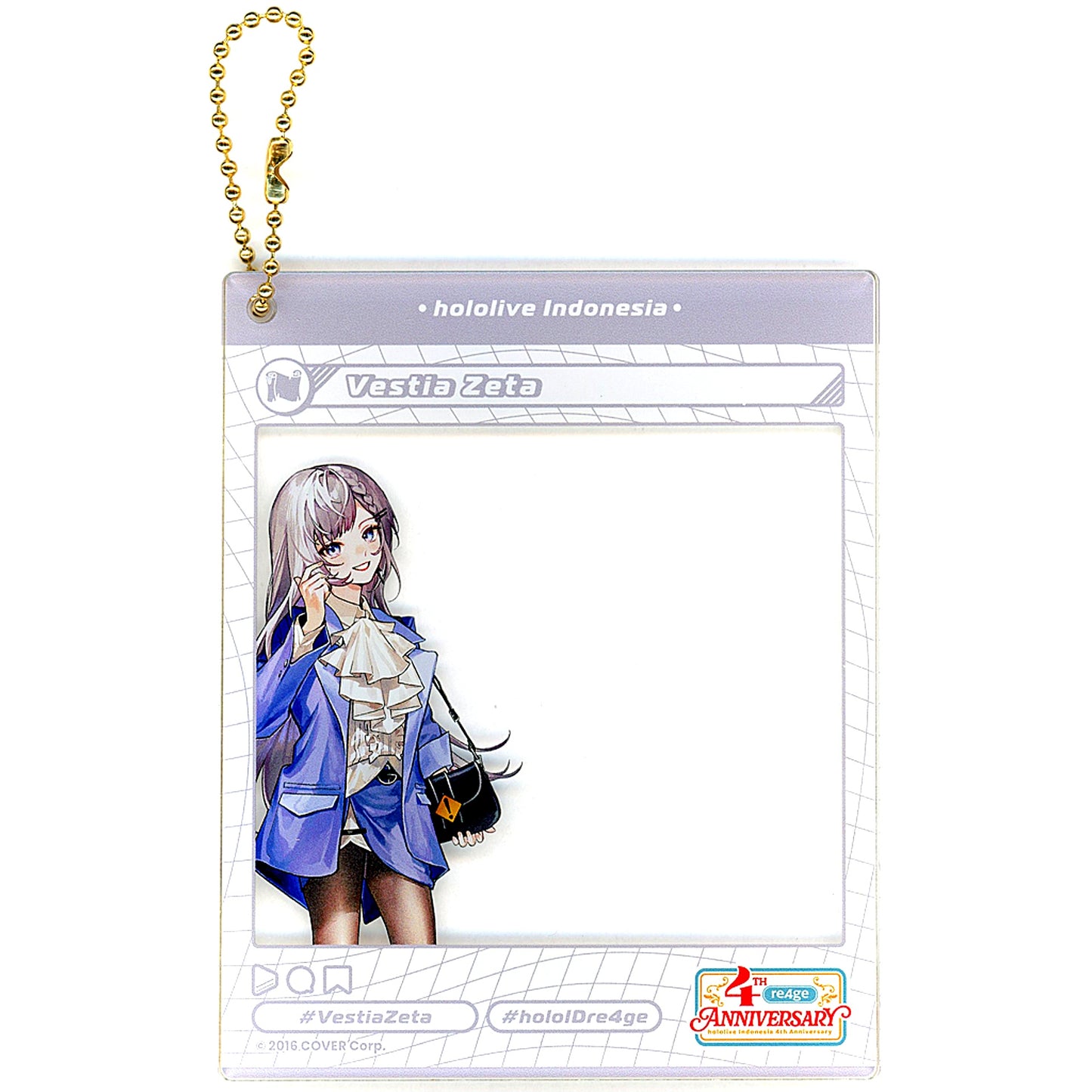 Vestia Zeta hololive Indonesia SNS Style Acrylic Card Charm 4th Anniversary re4ge [USED]
