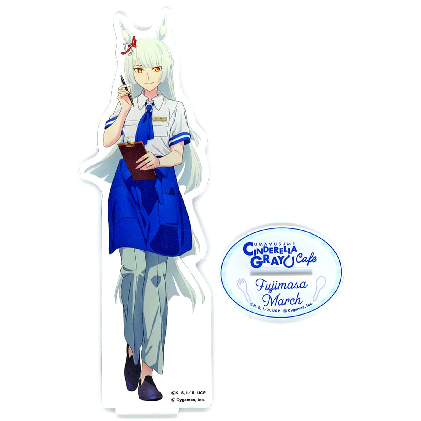 Fujimasa March Umamusume: Cinderella Gray Acrylic Stand Cafe in Branch Park [USED]
