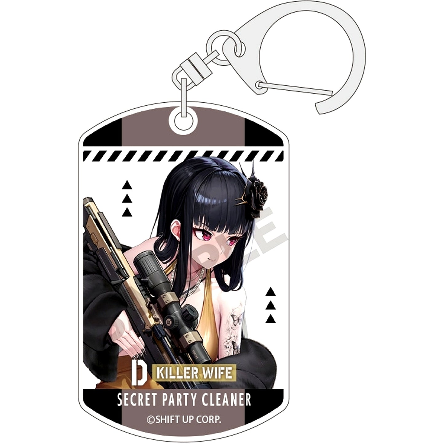 D: Killer Wife Goddess of Victory: Nikke Trading Acrylic Keychain [USED]