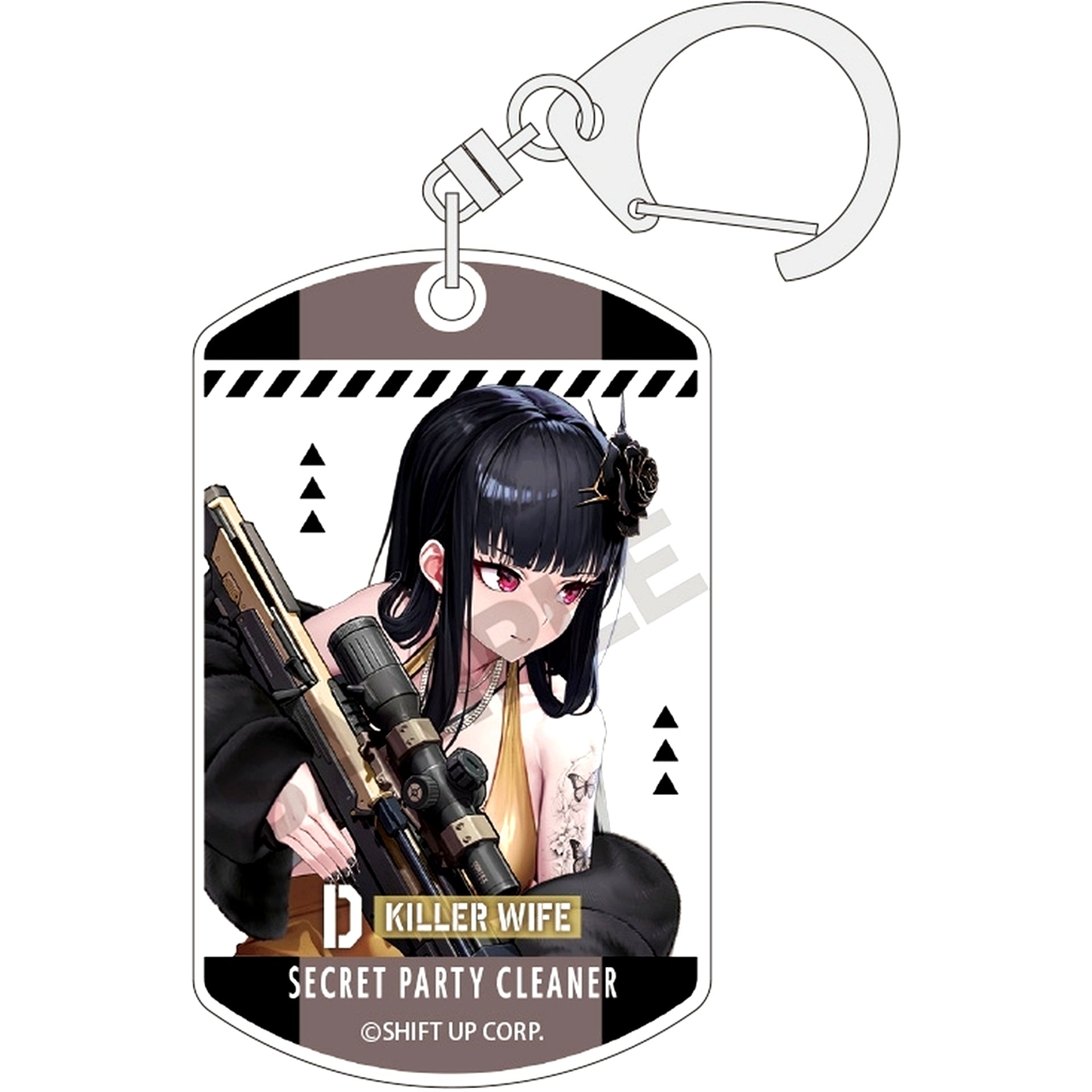 D: Killer Wife Goddess of Victory: Nikke Trading Acrylic Keychain [USED]
