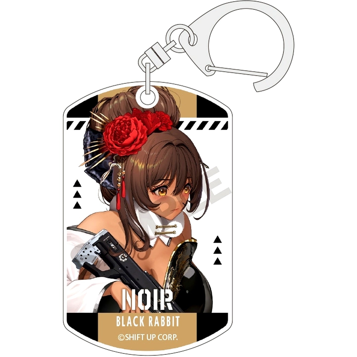 Noir Goddess of Victory: Nikke Trading Acrylic Keychain [USED]