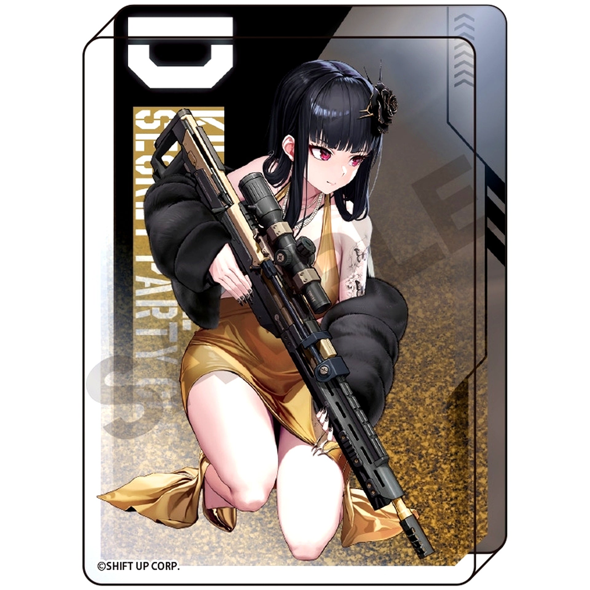 D: Killer Wife GODDESS OF VICTORY: NIKKE Glitter Oil In Acrylic Block [USED]