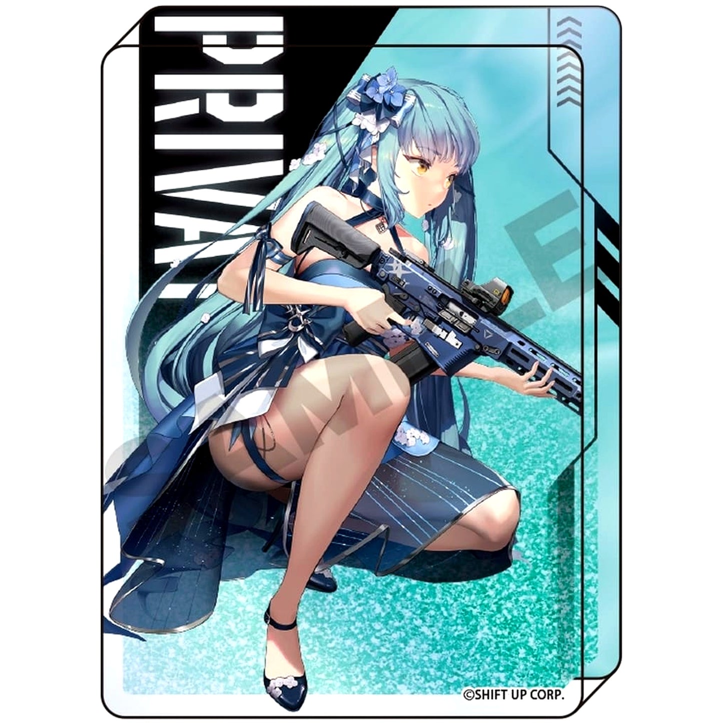 Privaty Goddess of Victory: NIKKE Glitter Oil-In Acrylic Block [USED]