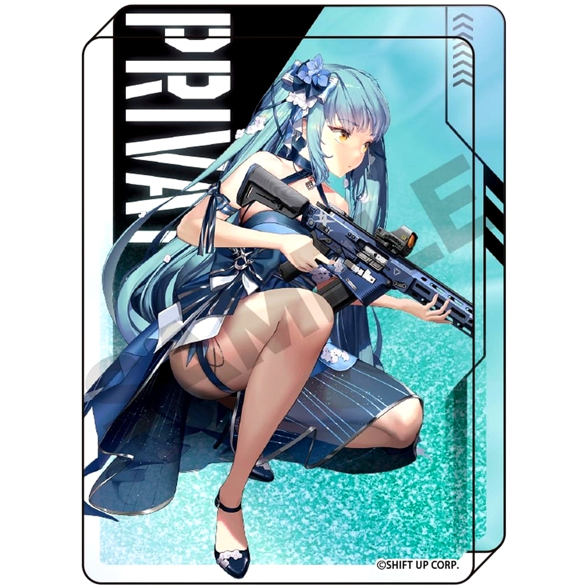 Privaty Goddess of Victory: NIKKE Glitter Oil-In Acrylic Block [USED]