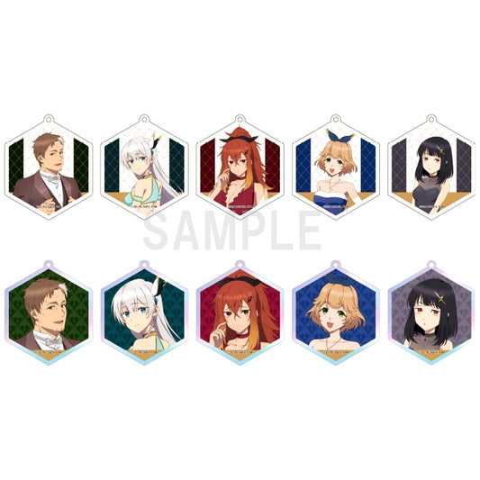 Set of 10 Acrylic Keychain Collection Dress Code Ver. Katainaka no Ossan Kensei ni Naru [USED]