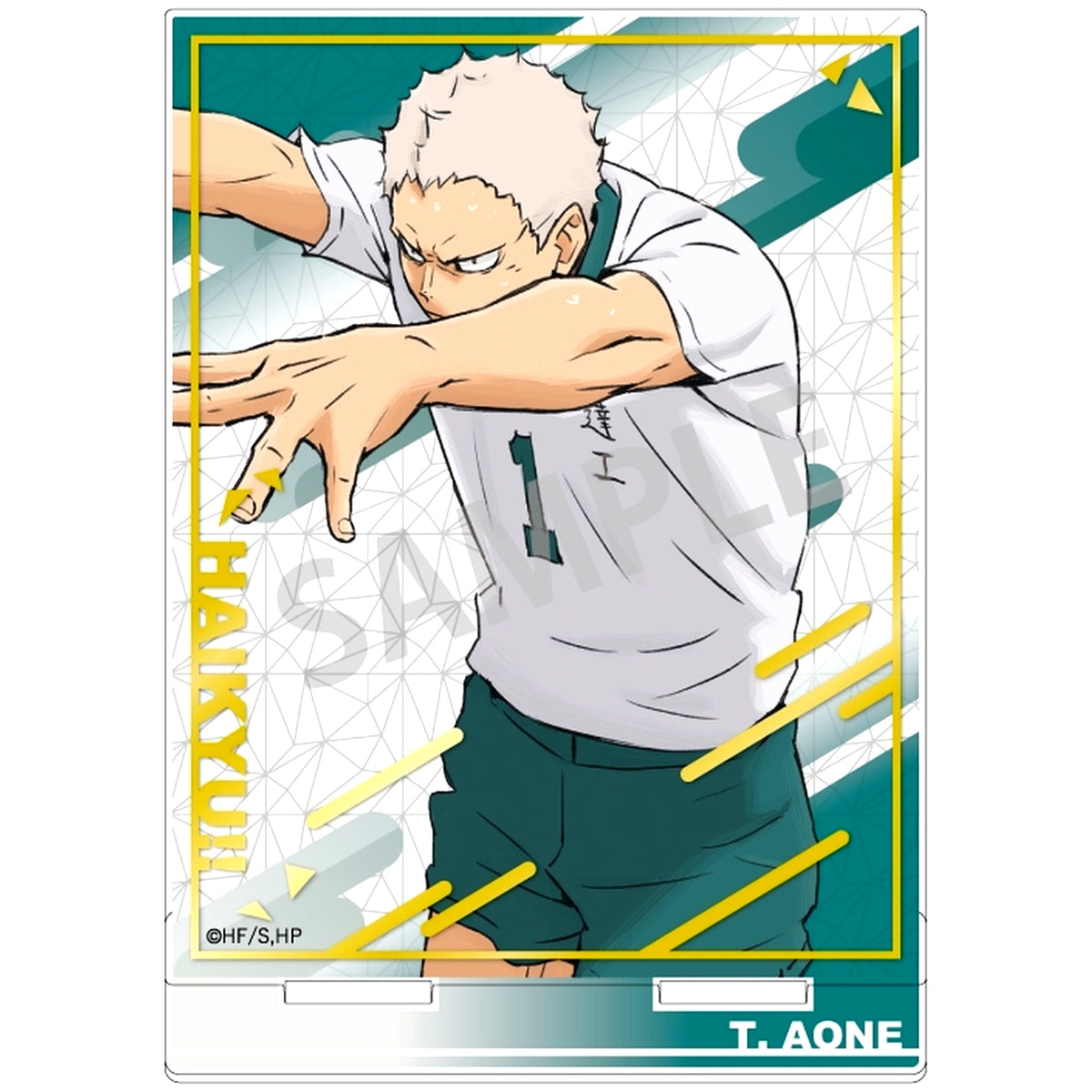 Takanobu Aone Gold Foil Acrylic Stand Haikyu!! [USED]