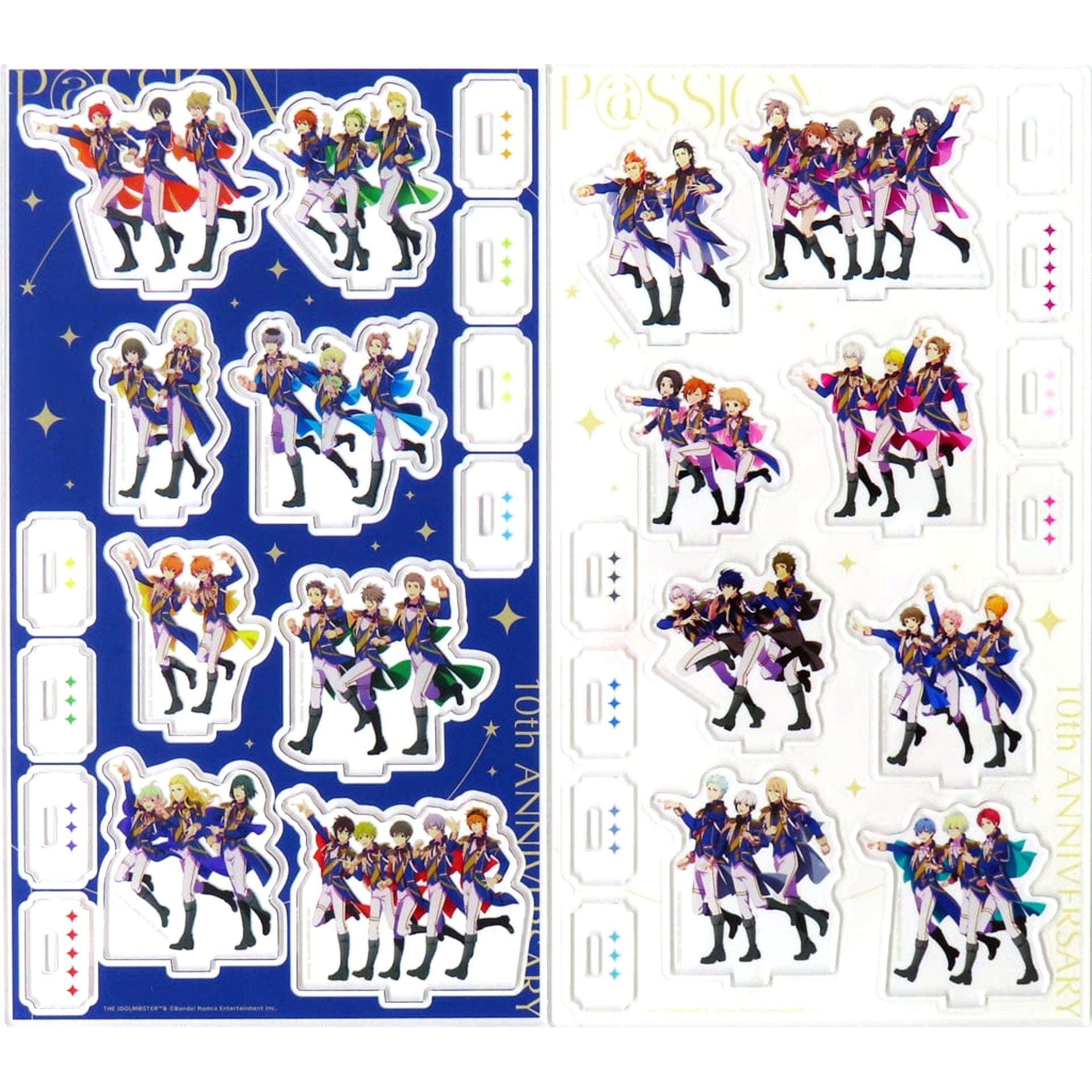 All Characters Unit Mini Acrylic Stand Bundle Bonus for CD The Idolmaster SideM 315 ALLSTARS THE IDOLM@STER SideM 10th Anniversary PASSION 17 SUPREME STARS !!! First Press Limited Edition [USED]