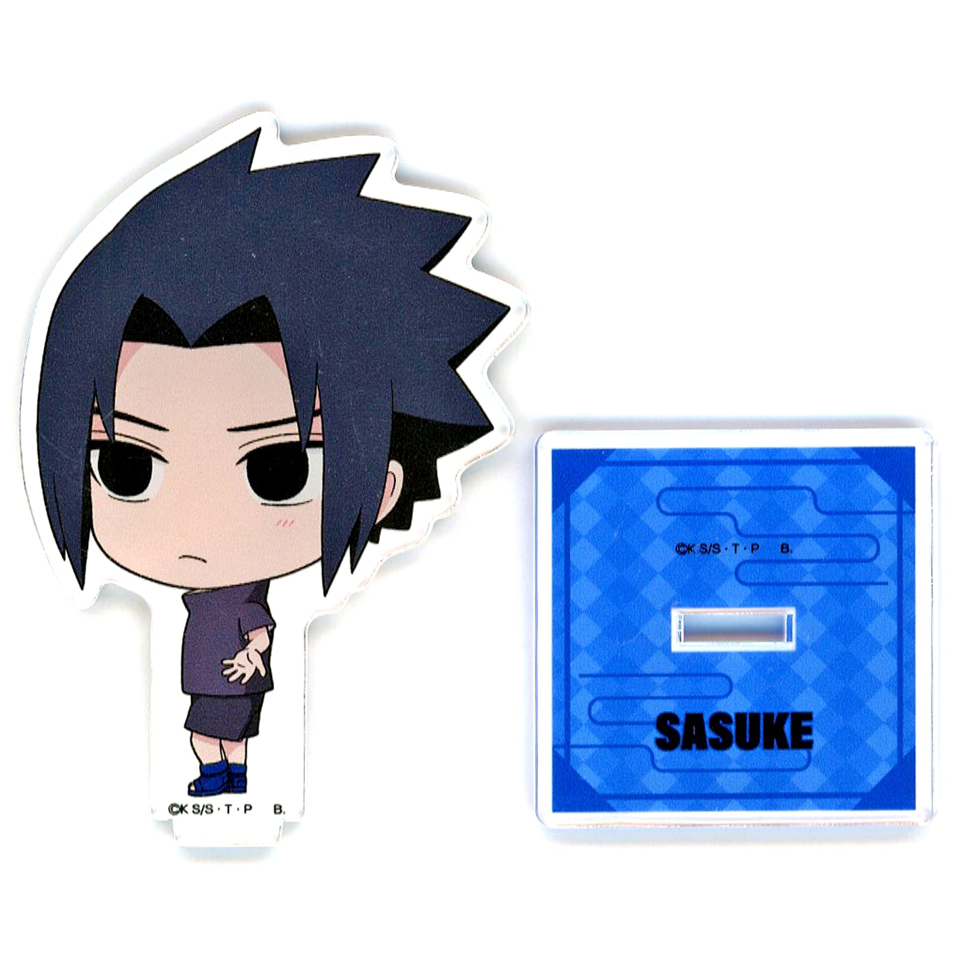 Sasuke Uchiha Tsunagyutto! Acrylic Stand Hapikuro! Naruto Shippuden [USED]