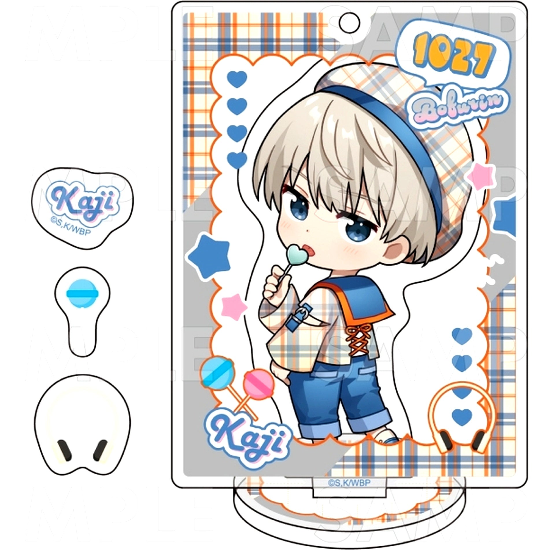 Ren Kaji Check Sailor Acrylic Stand WIND BREAKER [USED]