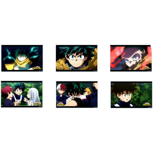 Set of 6 My Hero Academia Trading Scene Shot Acrylic Block Izuku Midoriya Ver. [USED]