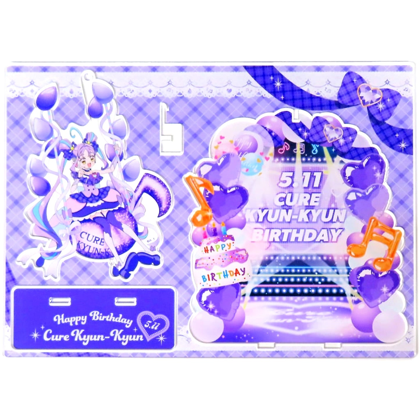 Cure Kyun-Kyun Kimi to Idol Precure Cure Kyun-Kyun Birthday Fair Birthday Acrylic Stand Wobbly Acrylic Stand Pretty Store Limited [USED]