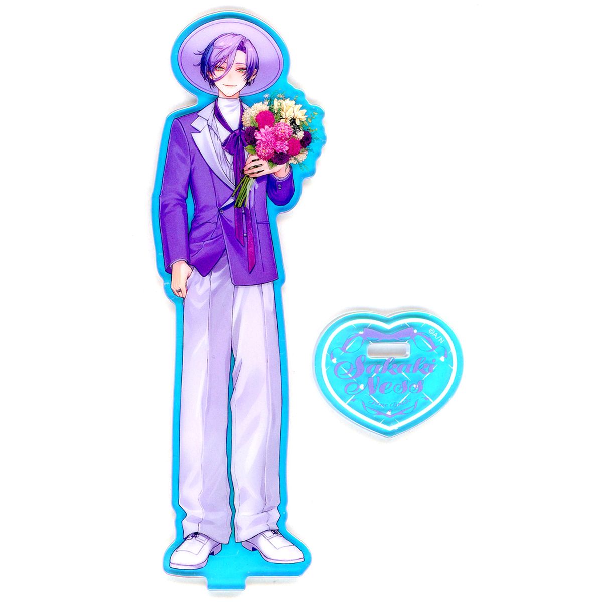 Sakaki Ness Virtual YouTuber Nijisanji Aurora Acrylic Stand Prism Heart June Bride [USED]