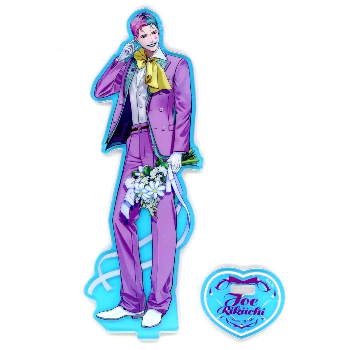 Joe Rikiichi Virtual YouTuber Nijisanji Aurora Acrylic Stand Prism Heart June Bride [USED]