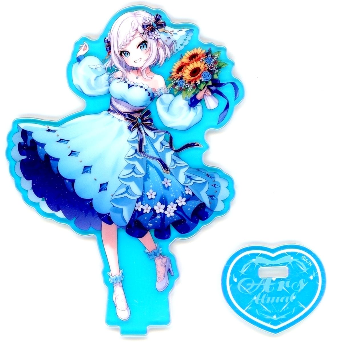 Ars Almal Virtual YouTuber Nijisanji Aurora Acrylic Stand Prism Heart June Bride [USED]