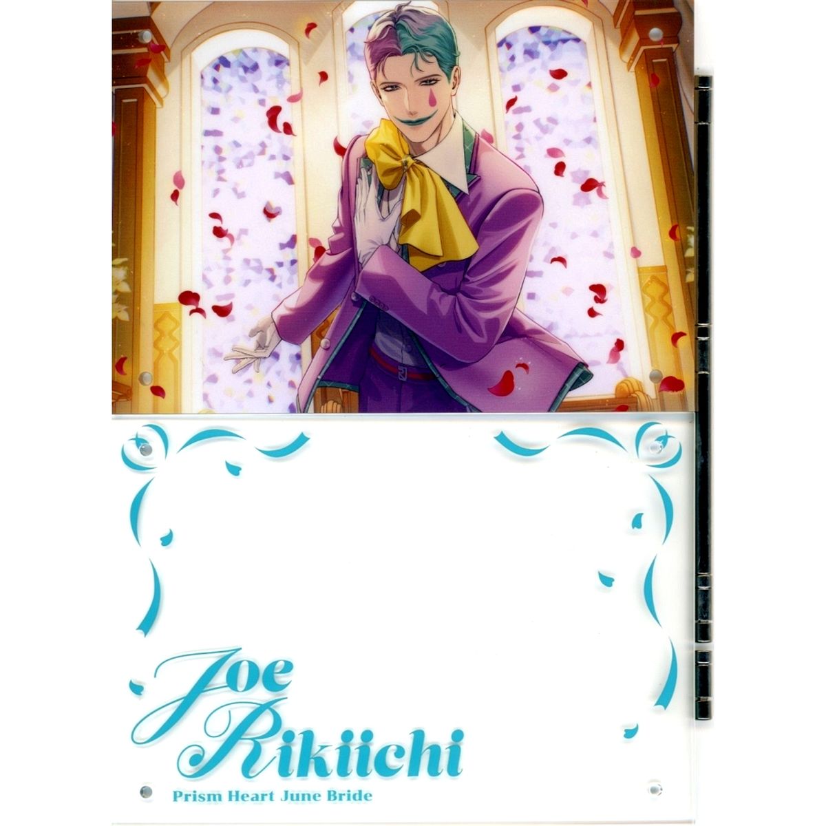 Joe Rikiichi Virtual YouTuber Nijisanji 2-Layer Acrylic Panel Prism Heart June Bride [USED]