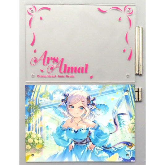 Ars Almal Virtual YouTuber Nijisanji 2-Layer Acrylic Panel Prism Heart June Bride [USED]