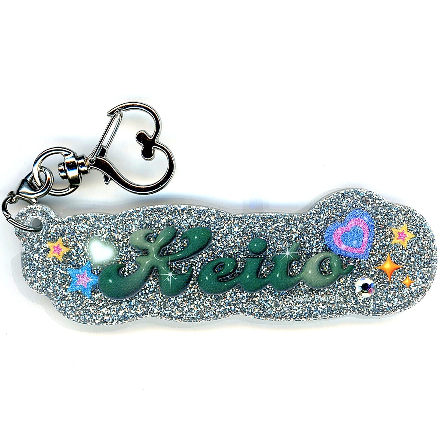 Keito Hasumi Ensemble Stars!! GIRA Deco Idol Series Name Keychain [USED]