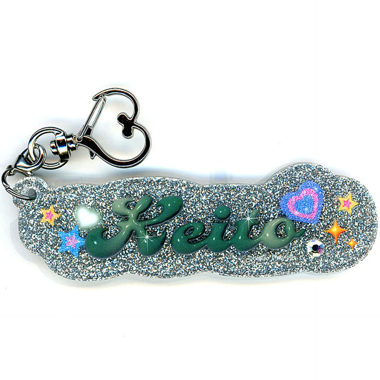 Keito Hasumi Ensemble Stars!! GIRA Deco Idol Series Name Keychain [USED]