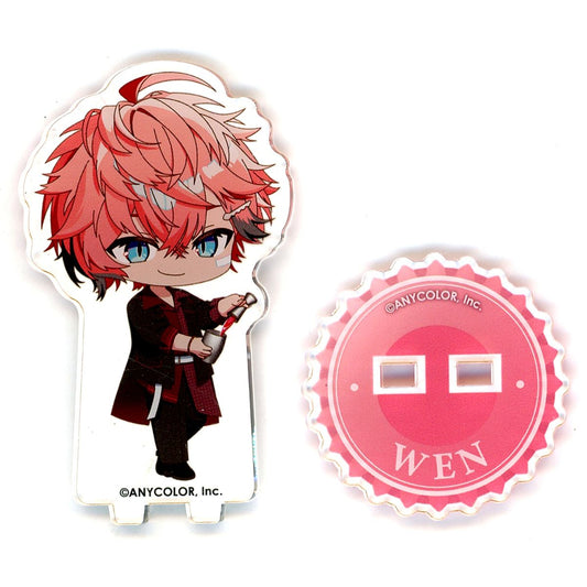 Akagi Wen Virtual YouTuber Nijisanji Mini Acrylic Stand NIJISANJI & NIJISANJI EN HEROIC BAR x animate cafe [USED]