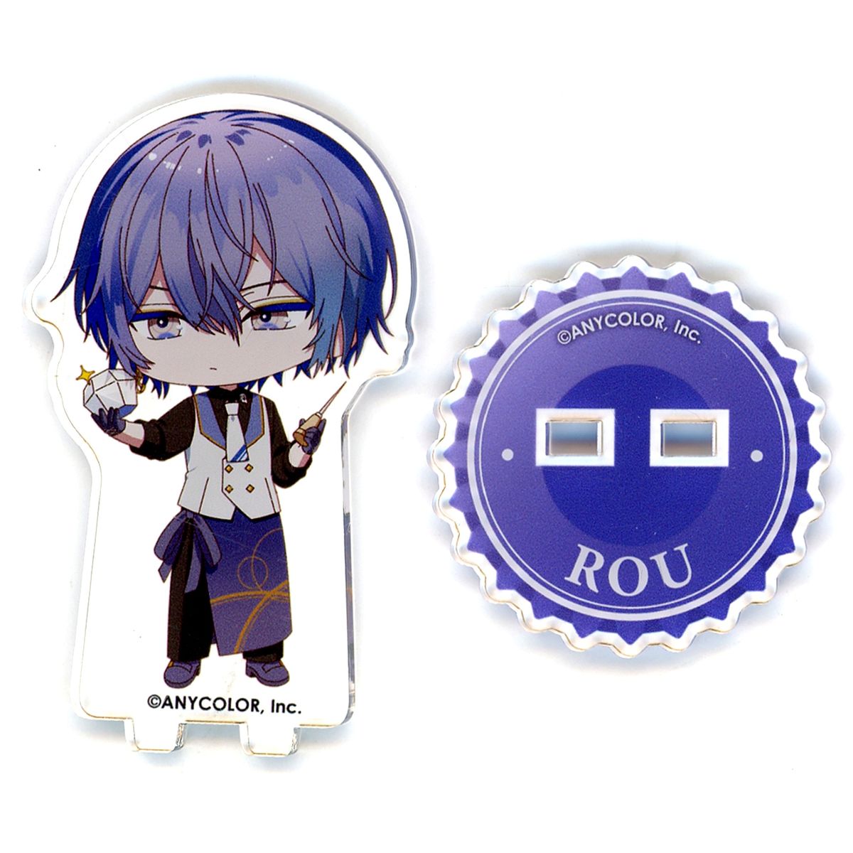 Koyanagi Rou Virtual YouTuber Nijisanji Mini Acrylic Stand NIJISANJI & NIJISANJI EN HEROIC BAR x animate cafe [USED]