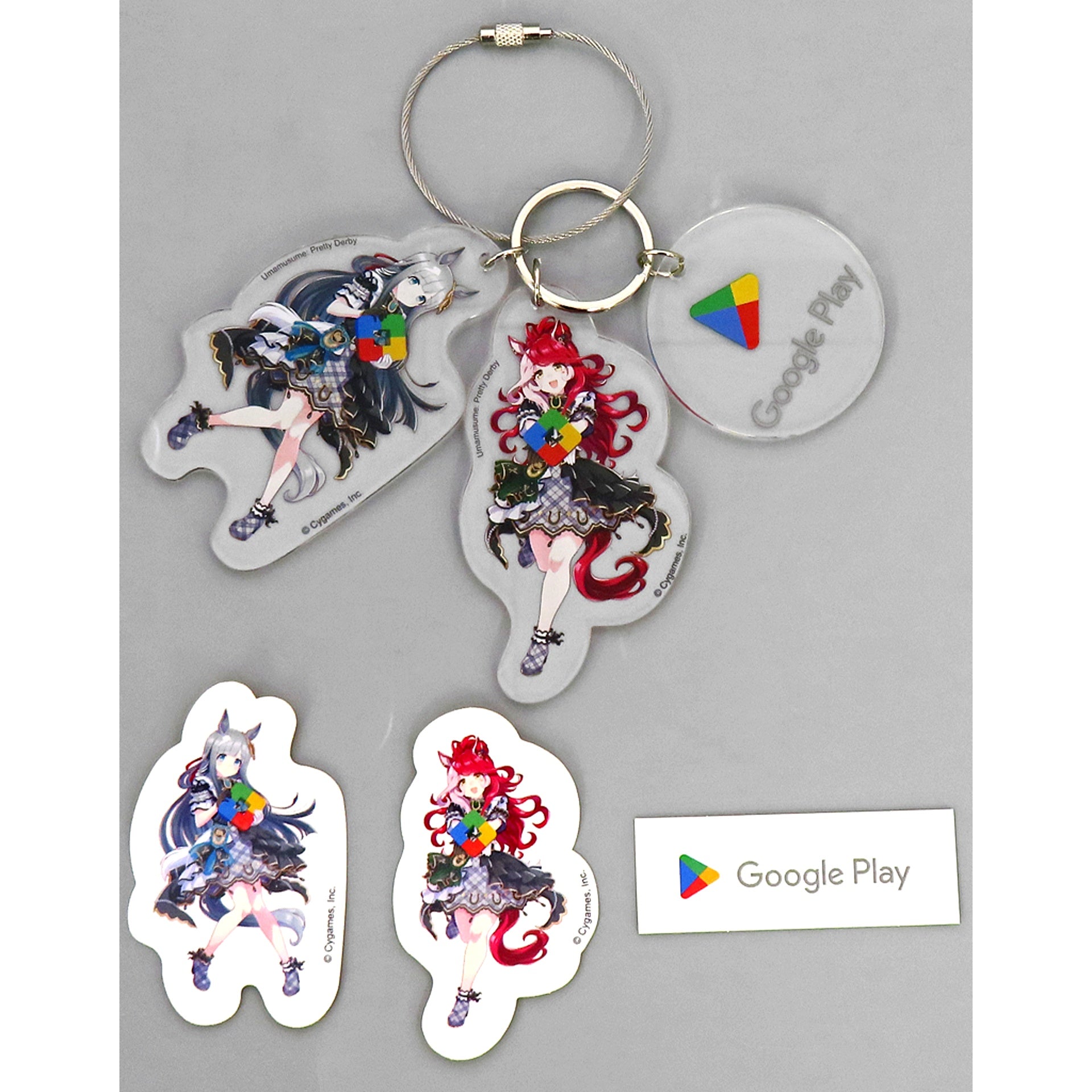Chrono Genesis & Loves Only You Uma Musume Pretty Derby 6th EVENT The New Frontier Google Play Present Campaign Winning Item Keychain Set [USED]